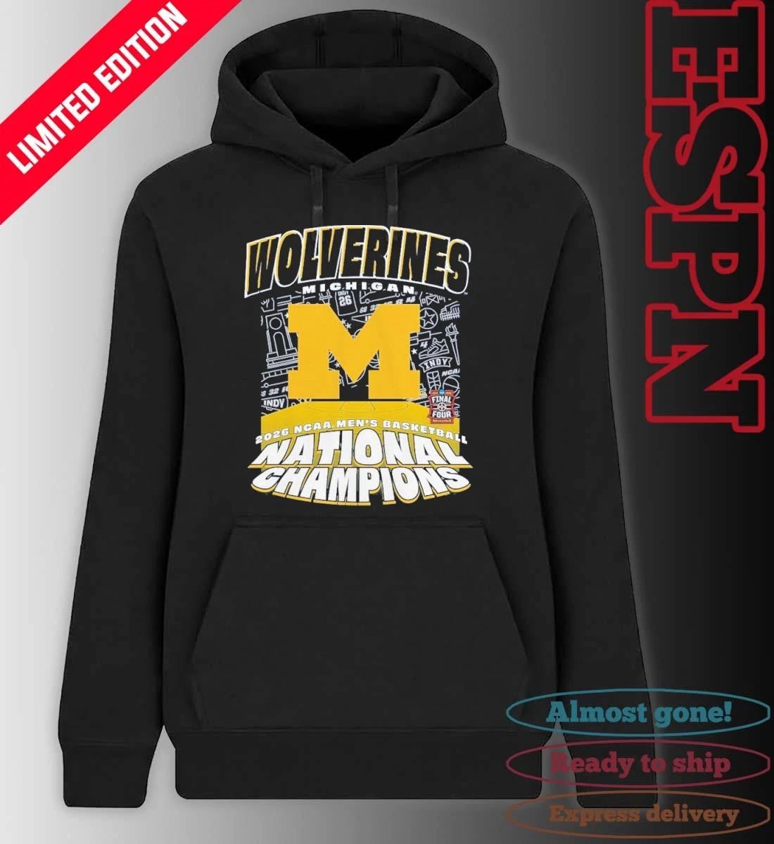Michigan Wolverines It’s March 2026 NCAA Men’s Basketball National Champions T-Shirt