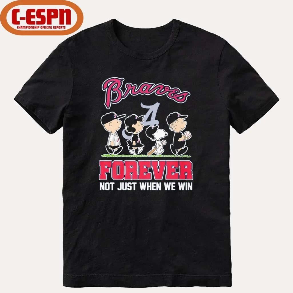 The Peanuts Characters Forever X Atlanta Braves Shirt