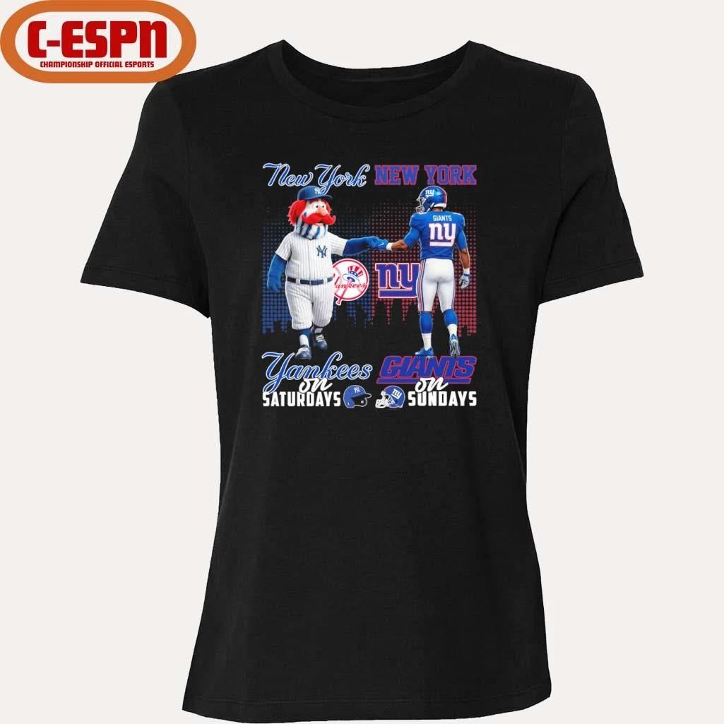 Mascot New York Yankees On Saturdays And New York Giants On Sundays Shirt