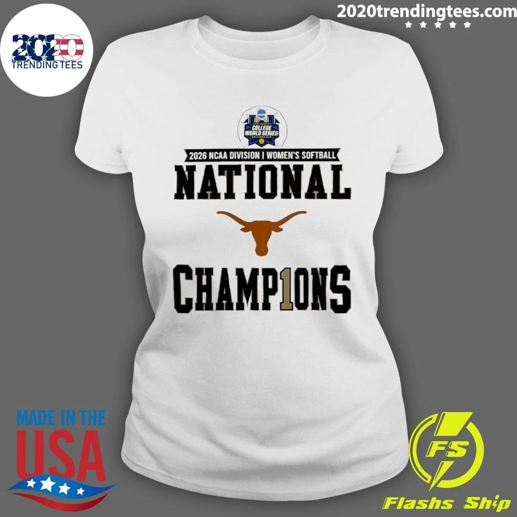 Longhorns 2026 Softball Women’s National Champions T-Shirt