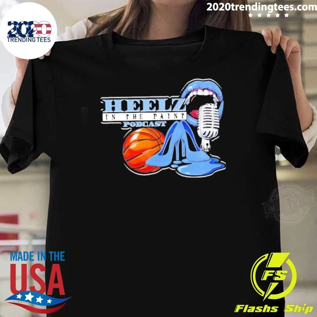 Heelz In The Paint Podcast Basketball Shirt