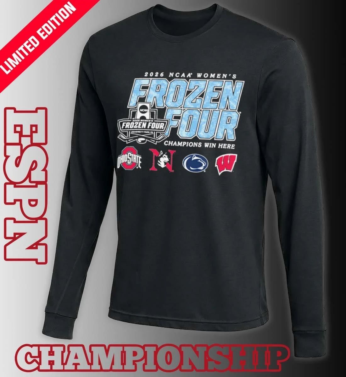 2026 National Collegiate Women’s Ice Hockey Championship – Frozen Four T-Shirt