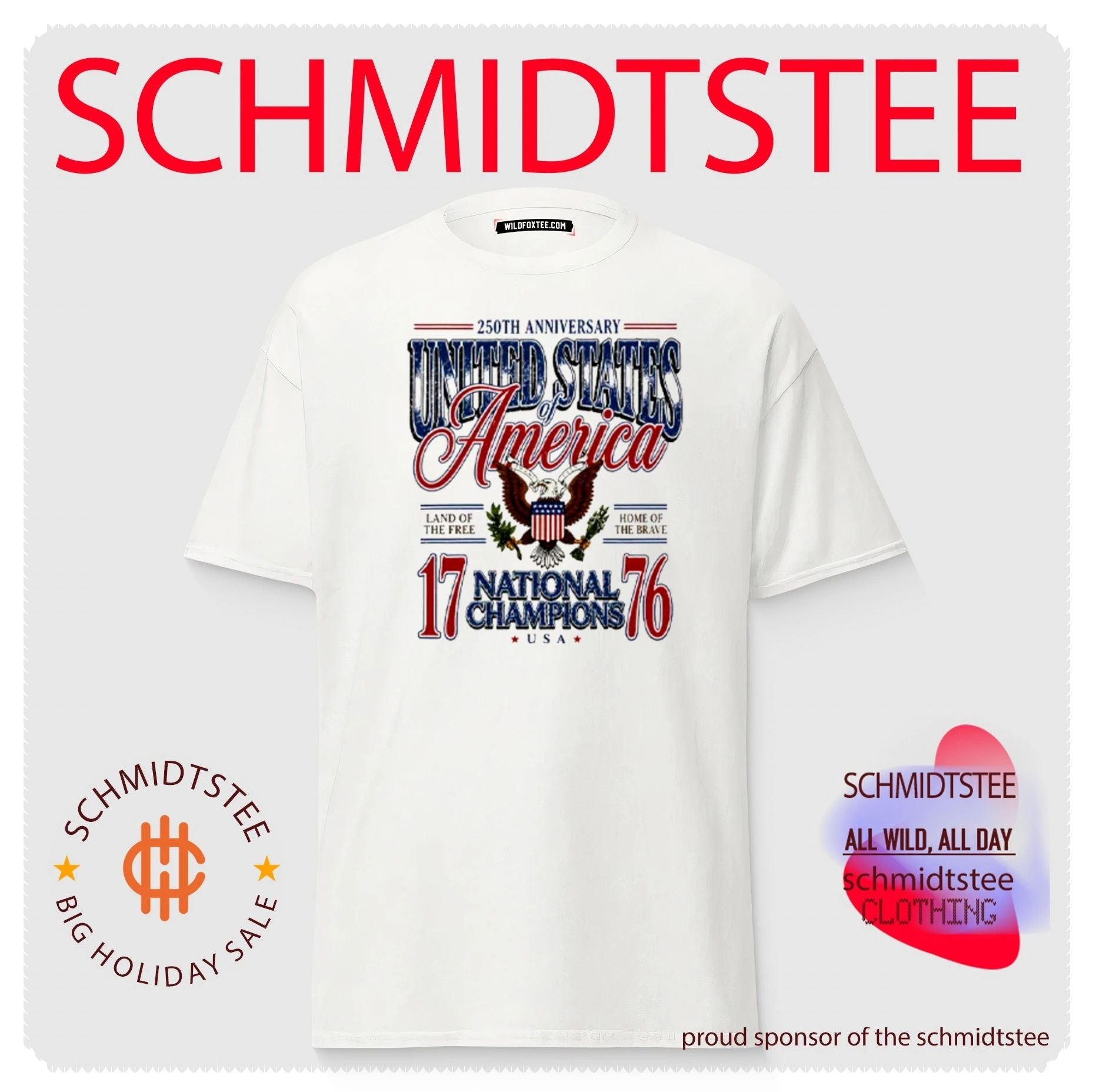 America 250th Anniversary United States Of America 1776 National Champions Patriotic Eagle 4th Of July shirt