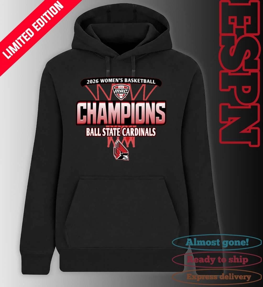 Ball State Cardinals 2026 MAC Women’s Basketball Regular Season Champions Shirt