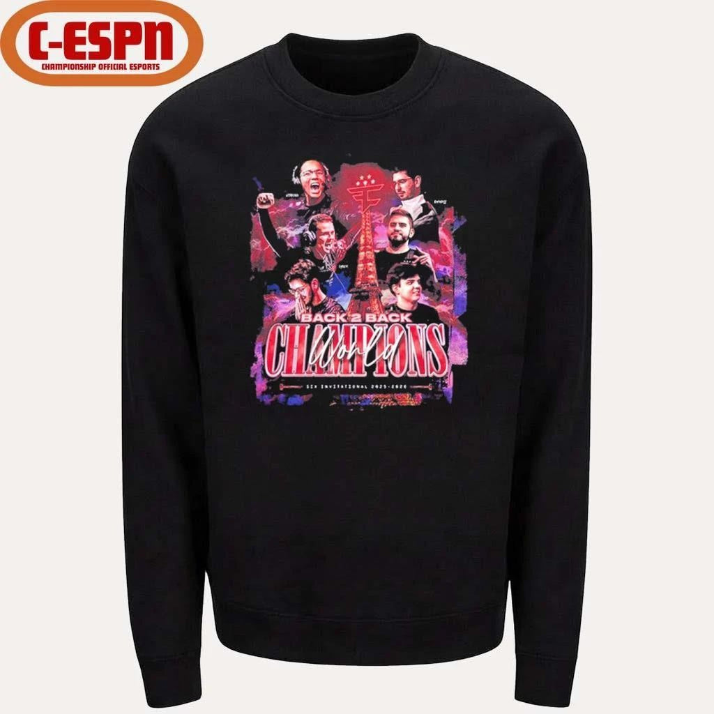 FaZe Clan Back 2 Back World Champions Six Invivational Shirt