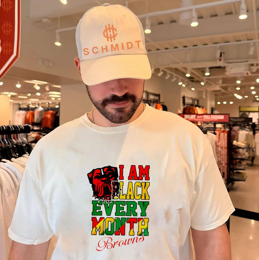 Cleveland Browns I am Black Every Month logo shirt