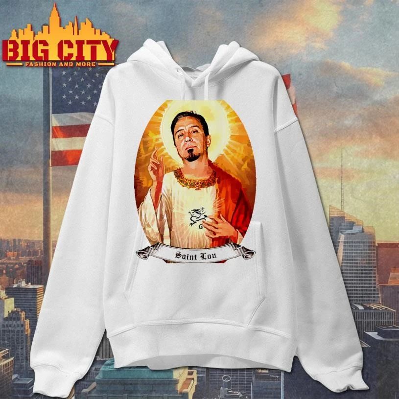 Saint Lou Religious Style Meme Portrait Vintage Graphic T Shirt