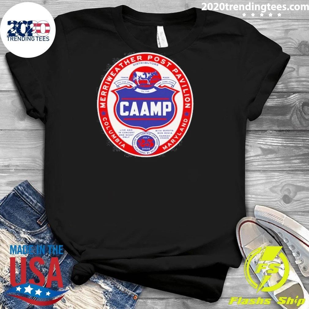 Caamp July 25 2026 Columbia, Md Shirt