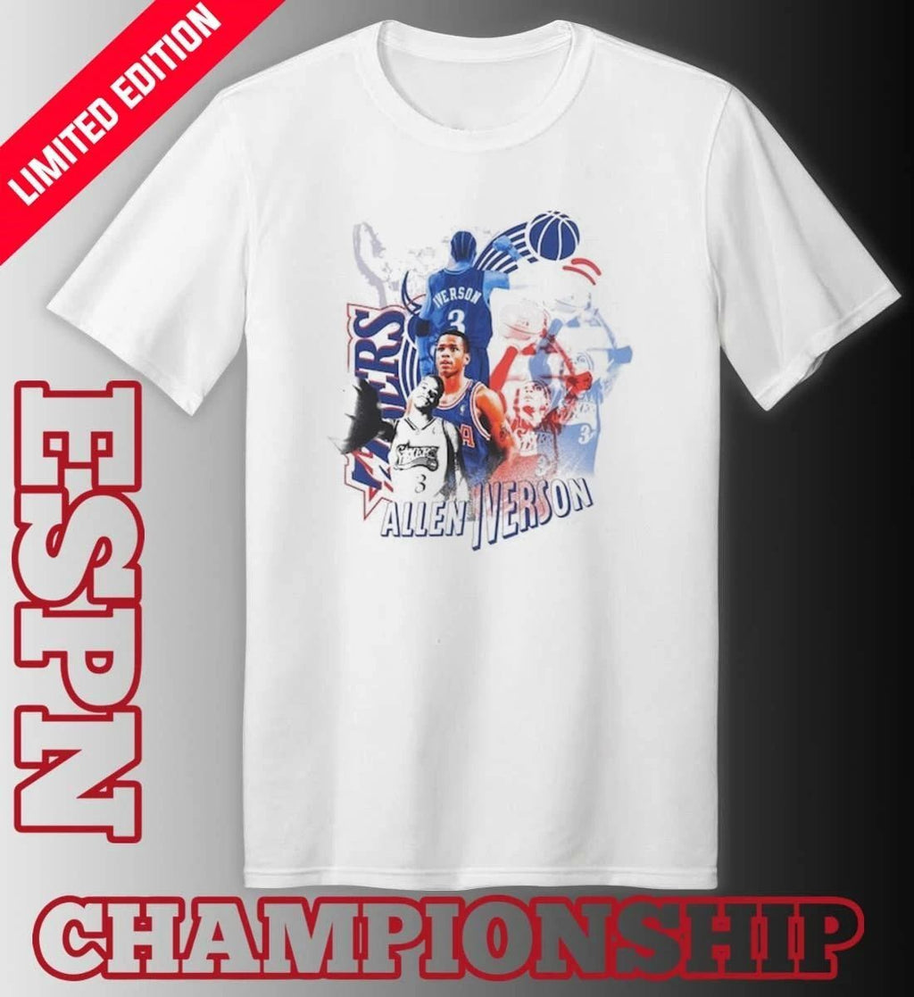 Allen Iverson Philadelphia 76ers Vintage Player 2026 T-Shirt