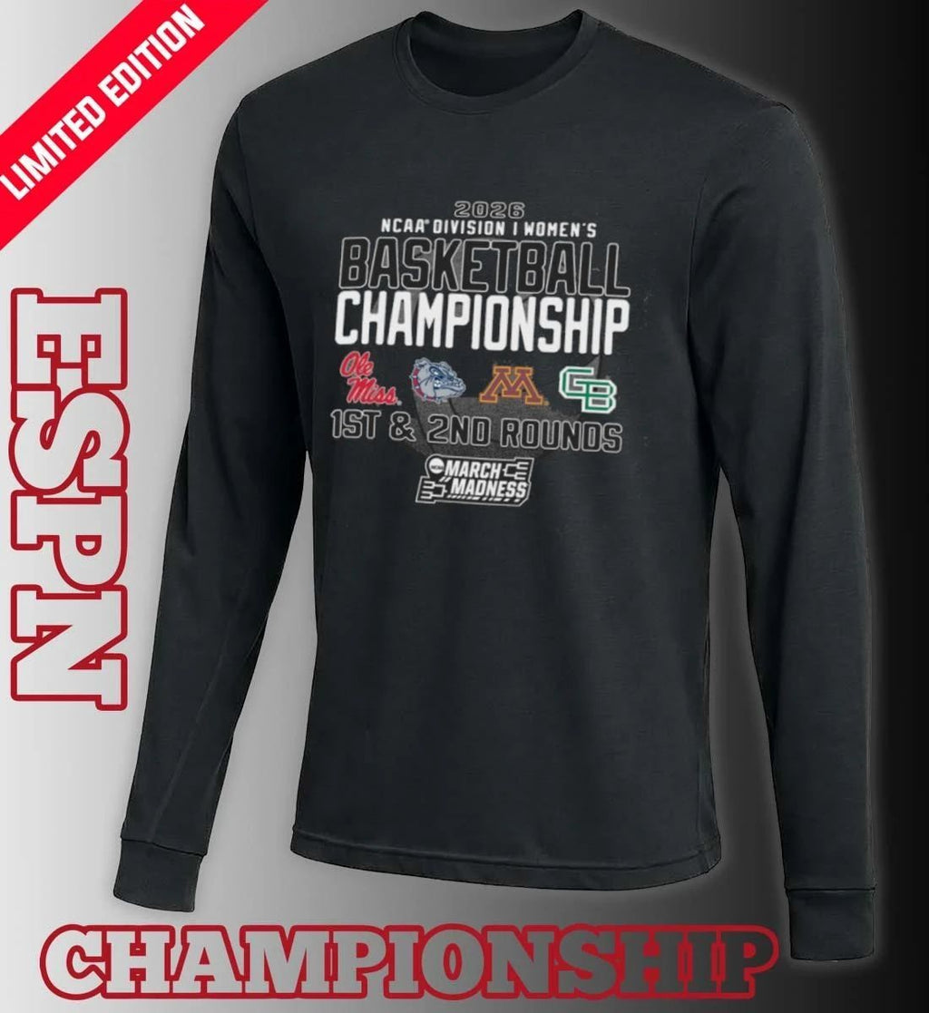 1st, 2nd Rounds 2026 NCAA DI Women’s Basketball Championship – Minneapolis, MN Shirt