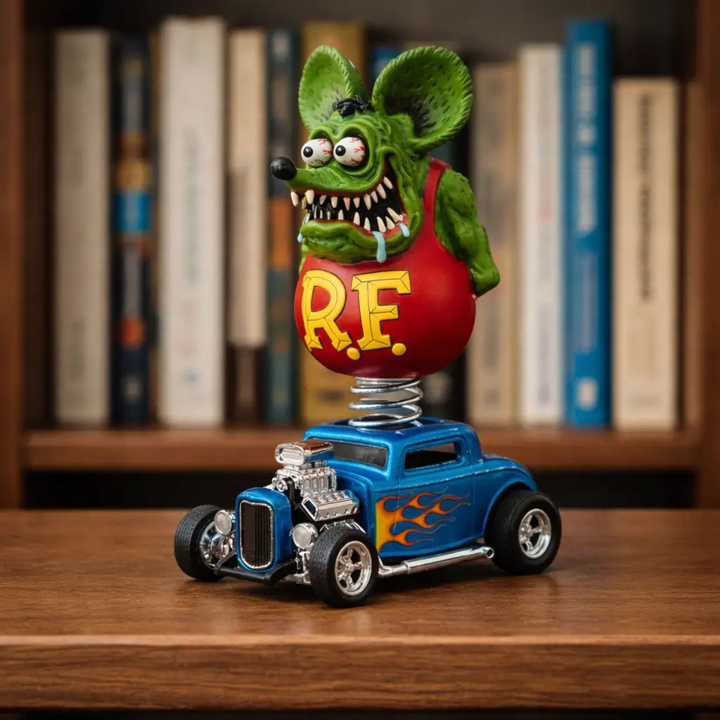 Rat Fink Kustom Kulture Hot Rod Bobblehead