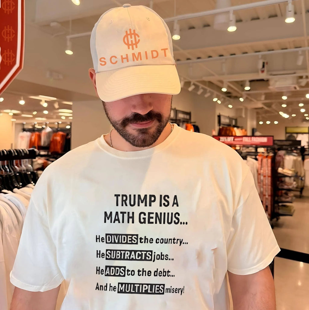 Trump is a math genius he divides the country he subtracts jobs he adds to the debt and he multiplies misery shirt