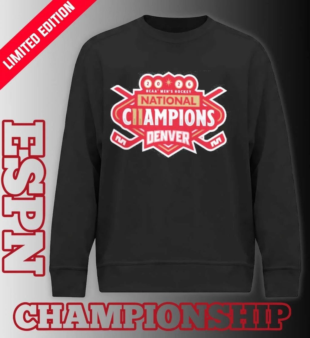 Denver Pioneers 2026 NCAA Frozen Four Men’s Ice Hockey National Champions Logo T-Shirt