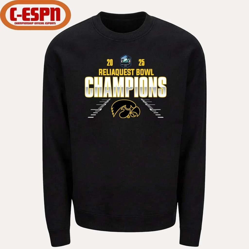 Iowa Hawkeyes Reliaquest Bowl Champions 2025 Shirt