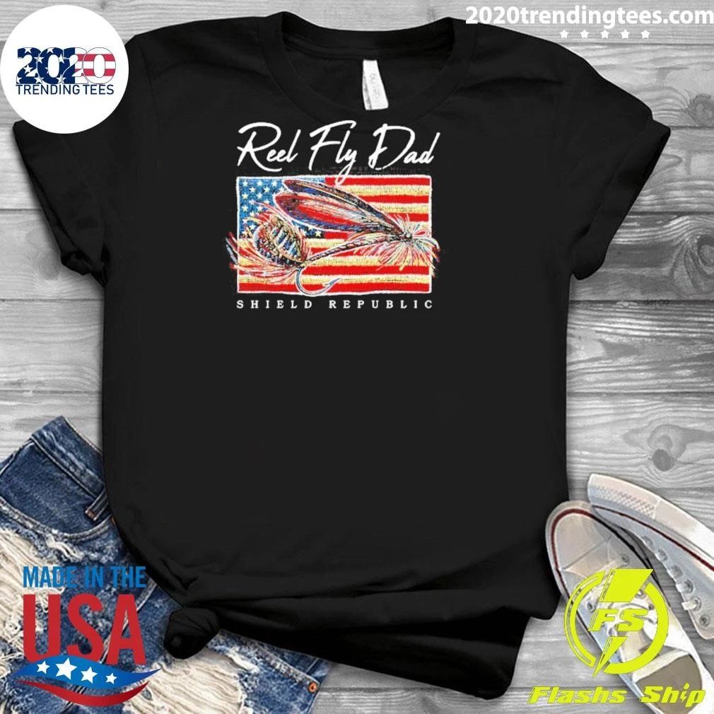 Reel Fly Dad Shield Republic Outdoors Shirt