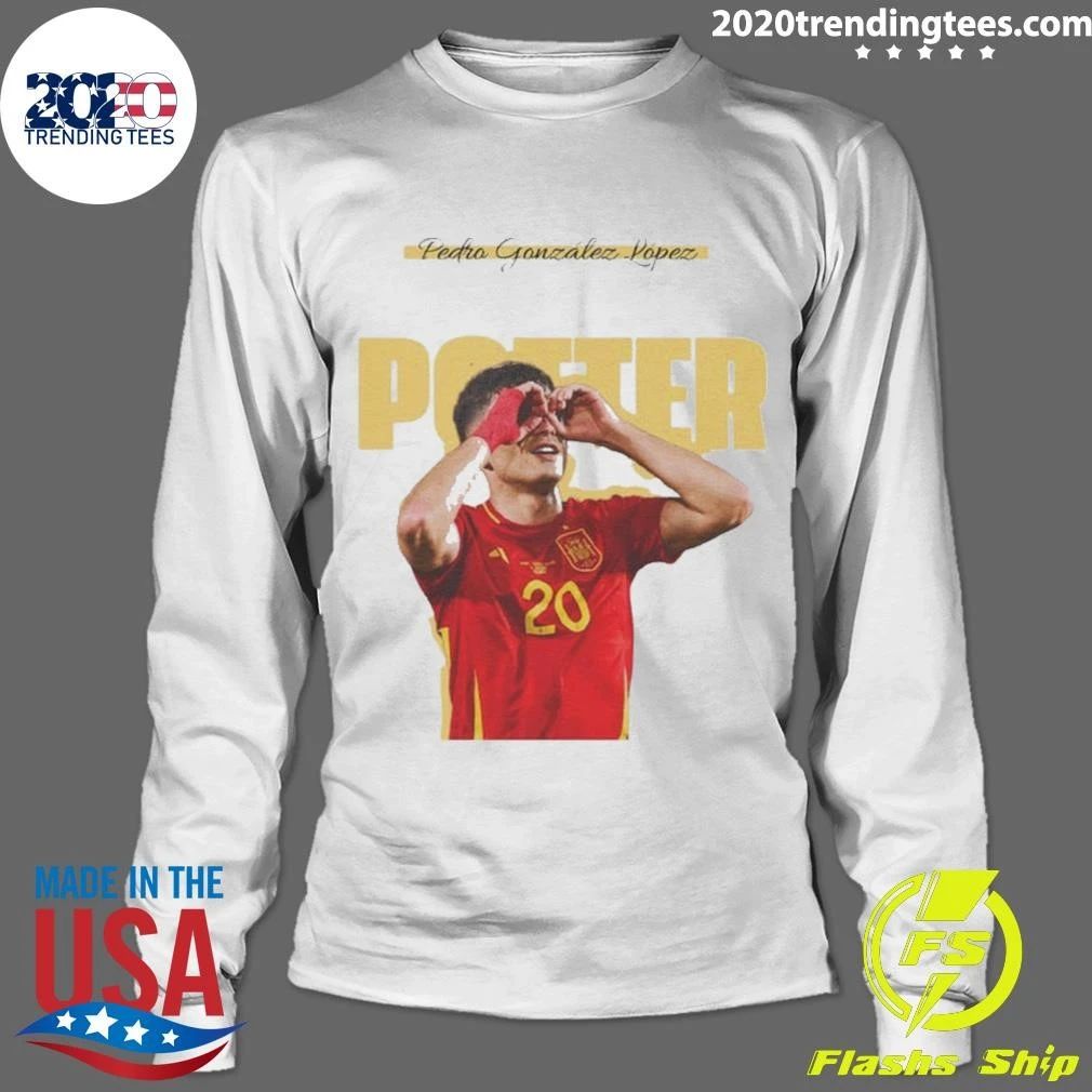 Pedri Potter Spain Soccer Player Celebration World Cup 2026 Shirt