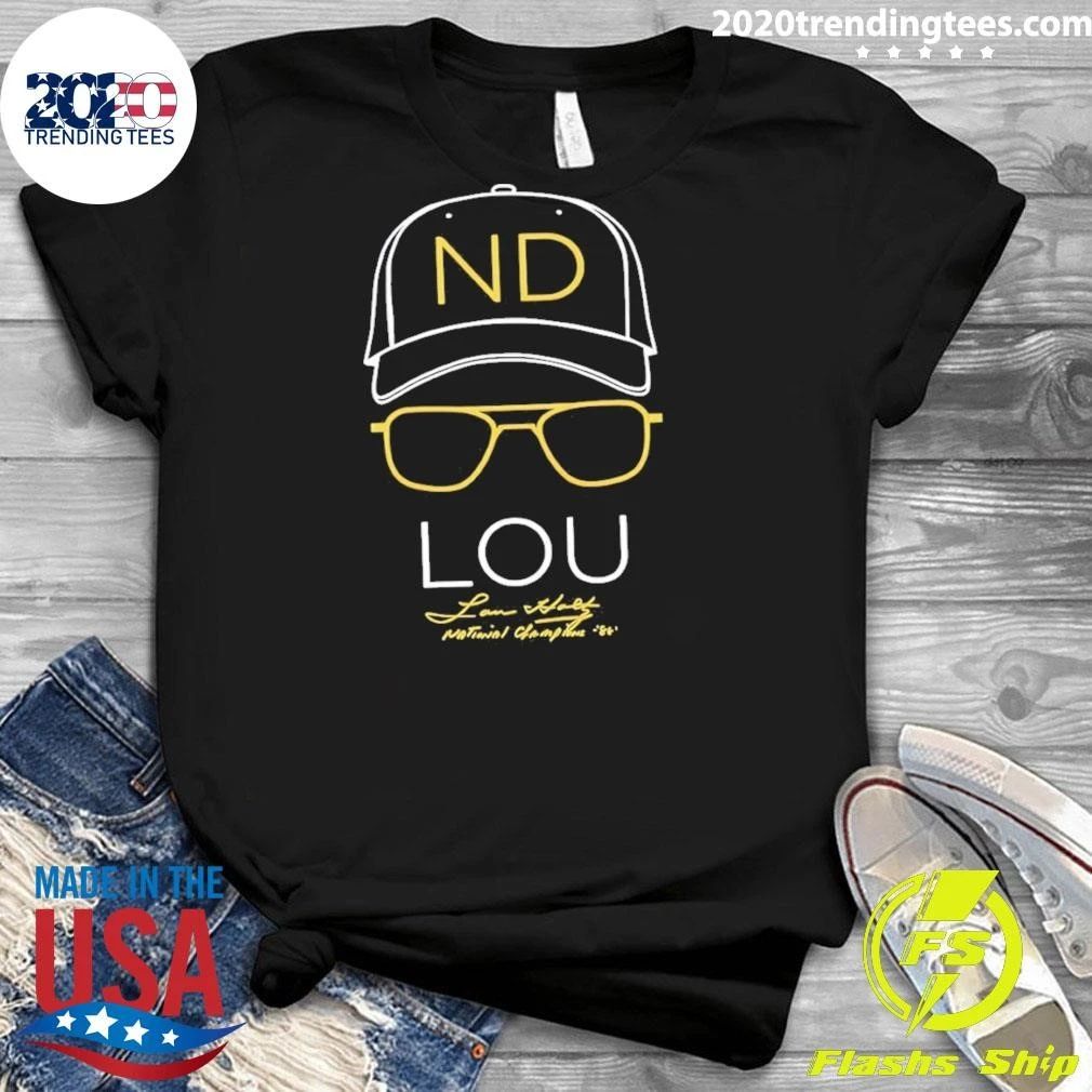 Lou Holtz Notre Dame Fighting Irish Football National Champions 2026 Shirt