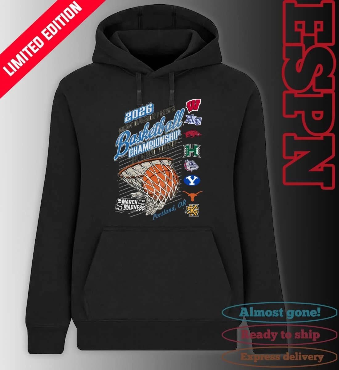 Portland, OR 2026 NCAA DI Men’s Basketball Championship – 1st, 2nd Rounds Shirt