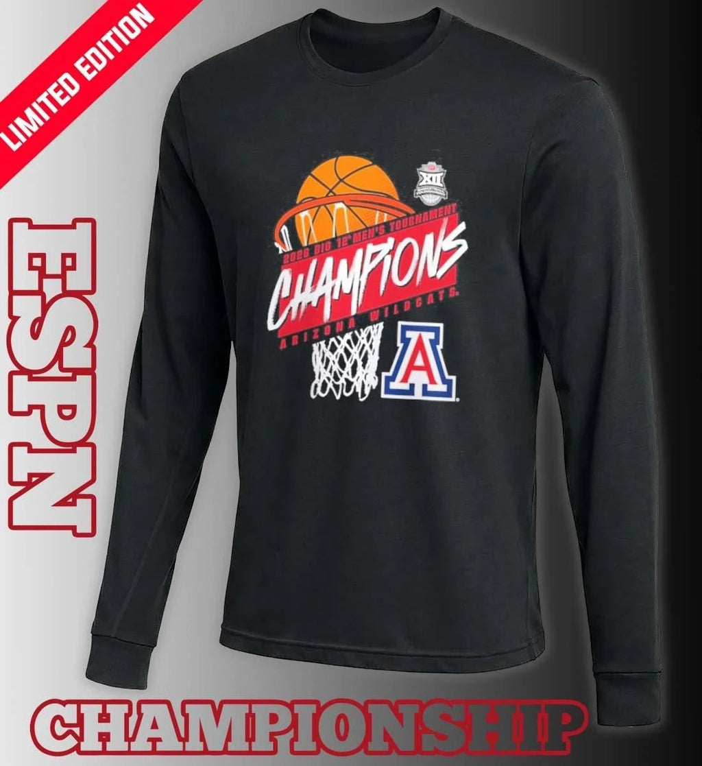 Arizona Men’s Basketball Big 12 Tournament Champions T-Shirt