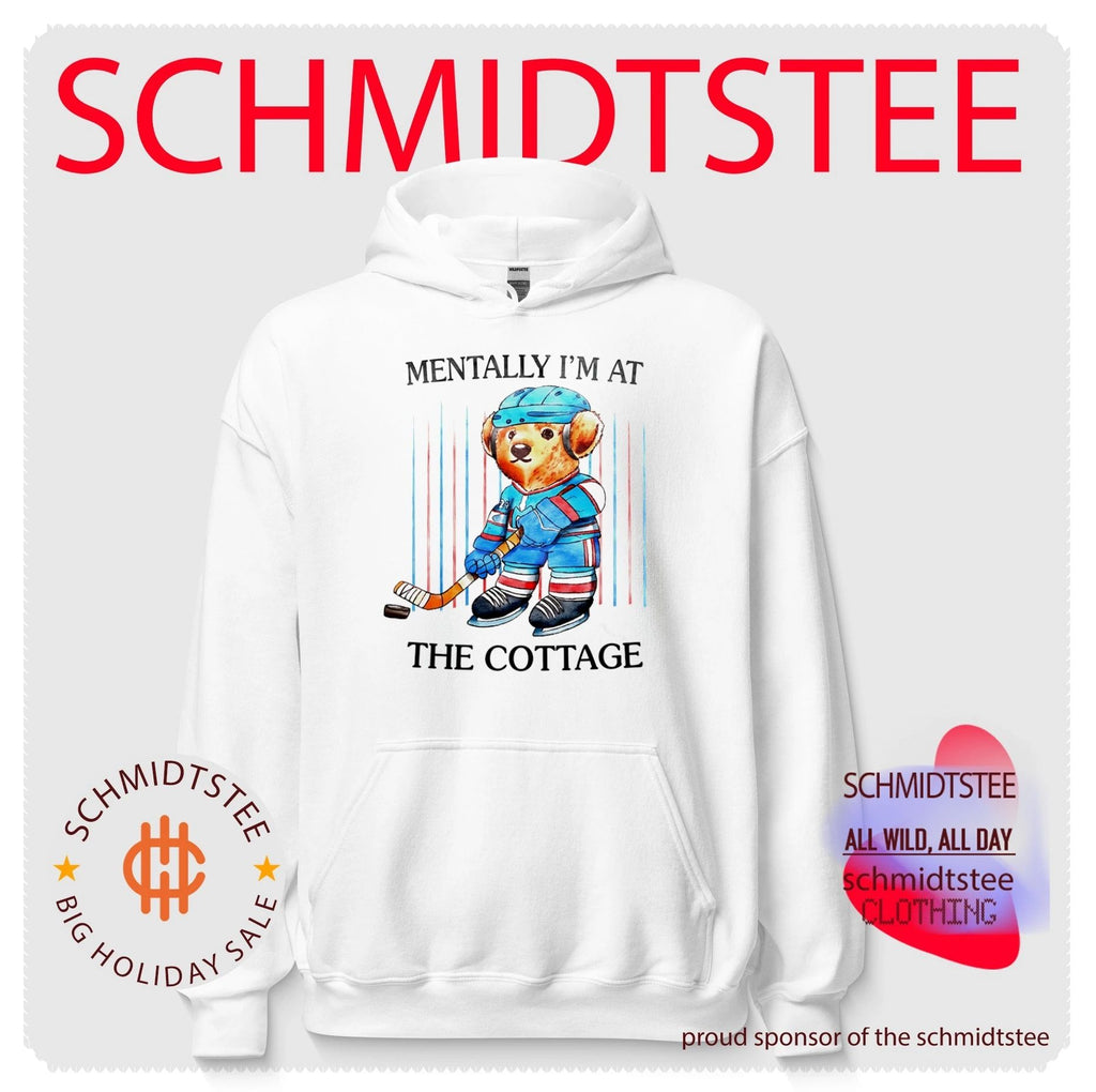 Mentally I’m at the Cottage Hockey Bear shirt