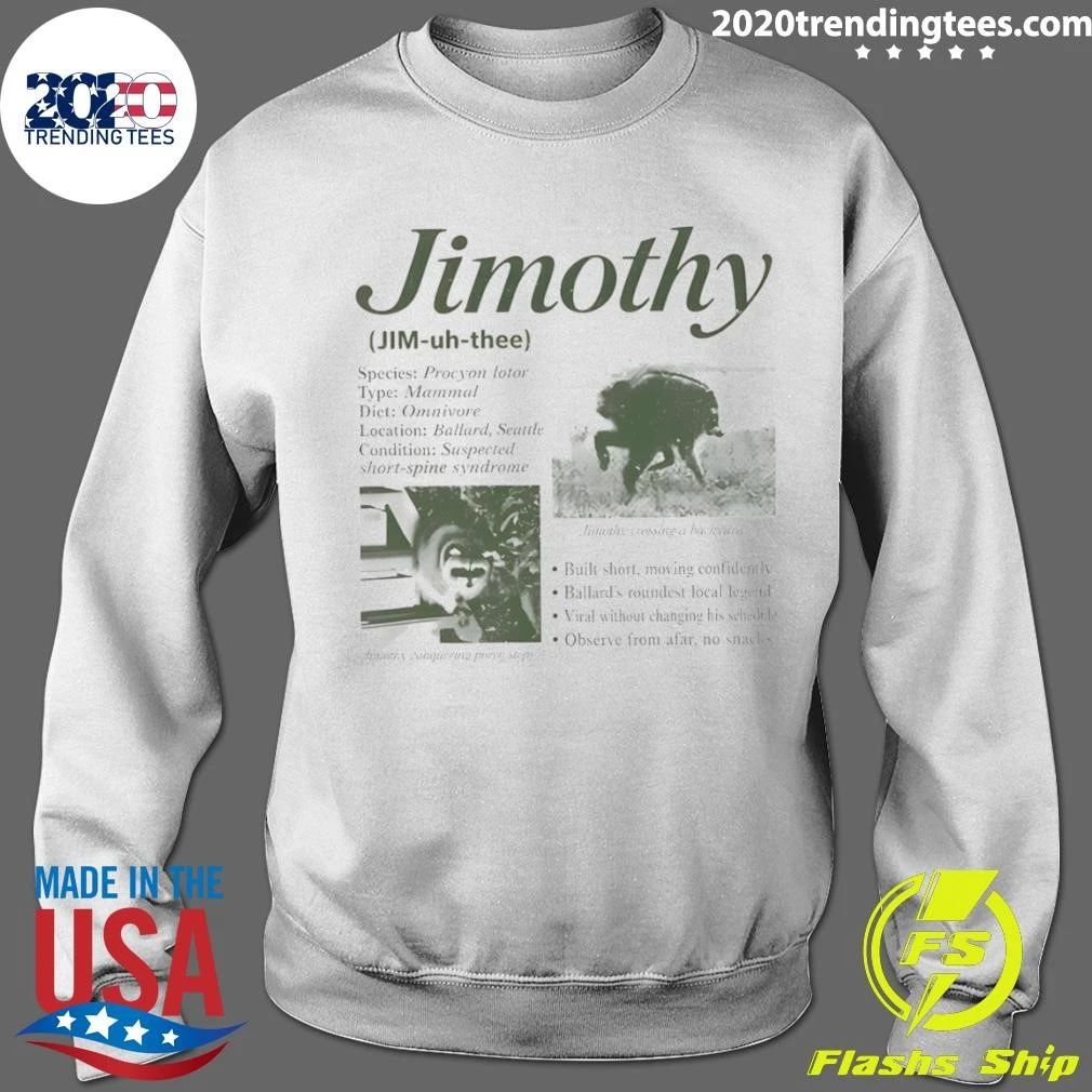 Jimothy Raccoon Seattle Wildlife Internet Animal Humor Shirt