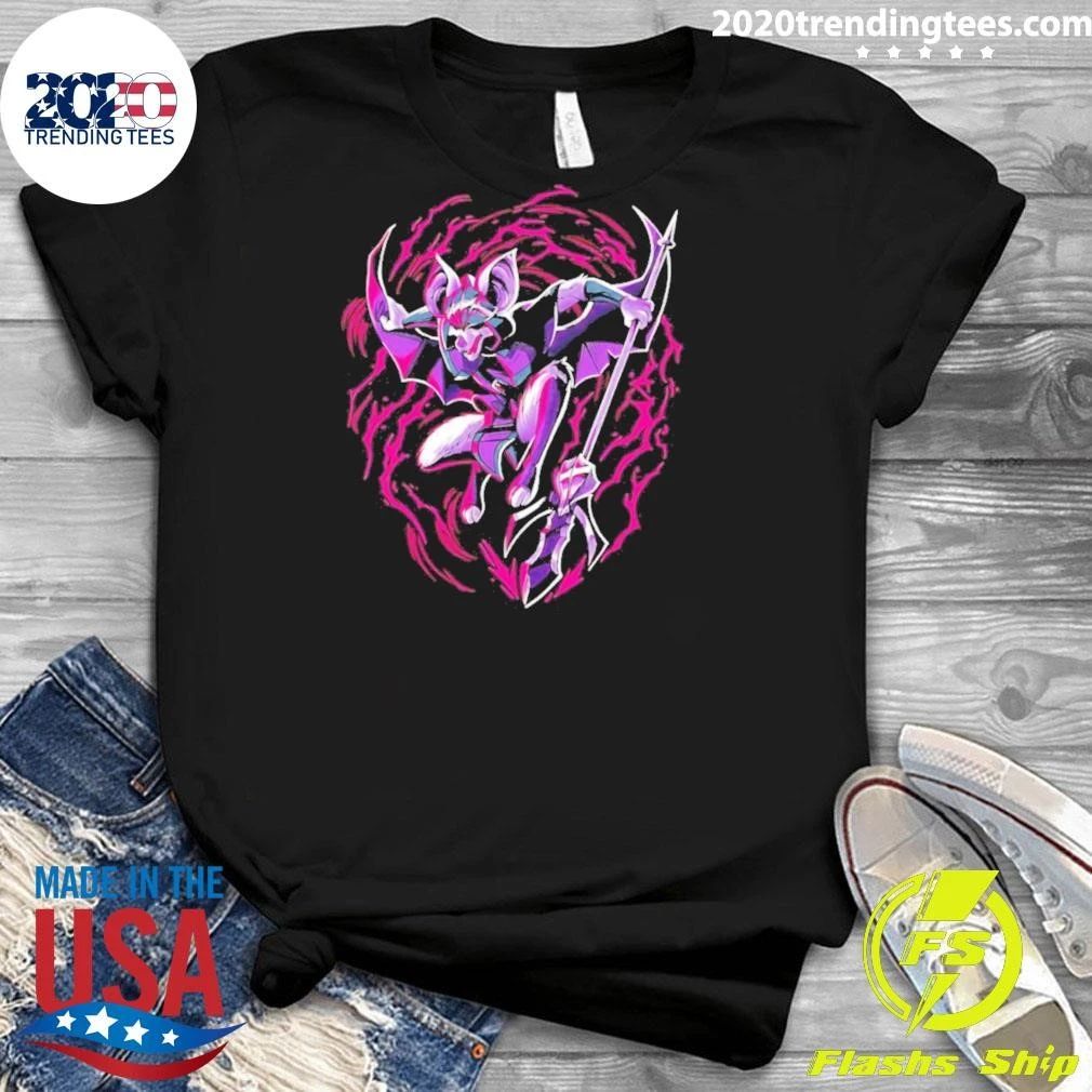 Thorne Bat Warrior With Spear Fantasy Shirt