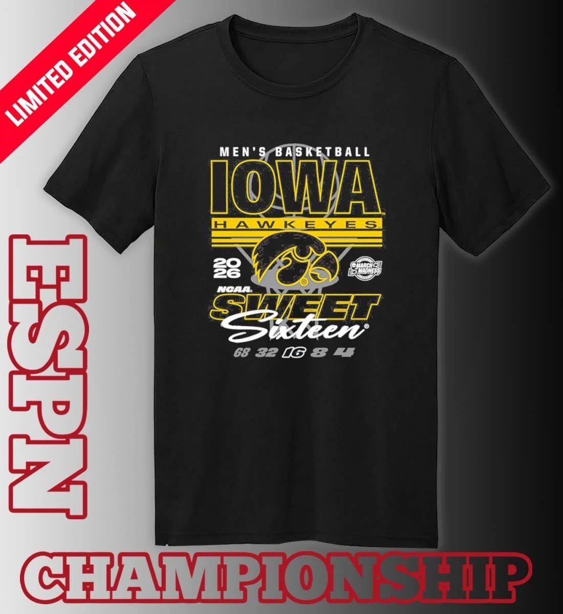 Iowa Hawkeyes 2026 NCAA Men’s March Madness Sweet 16 Bound Net Shirt