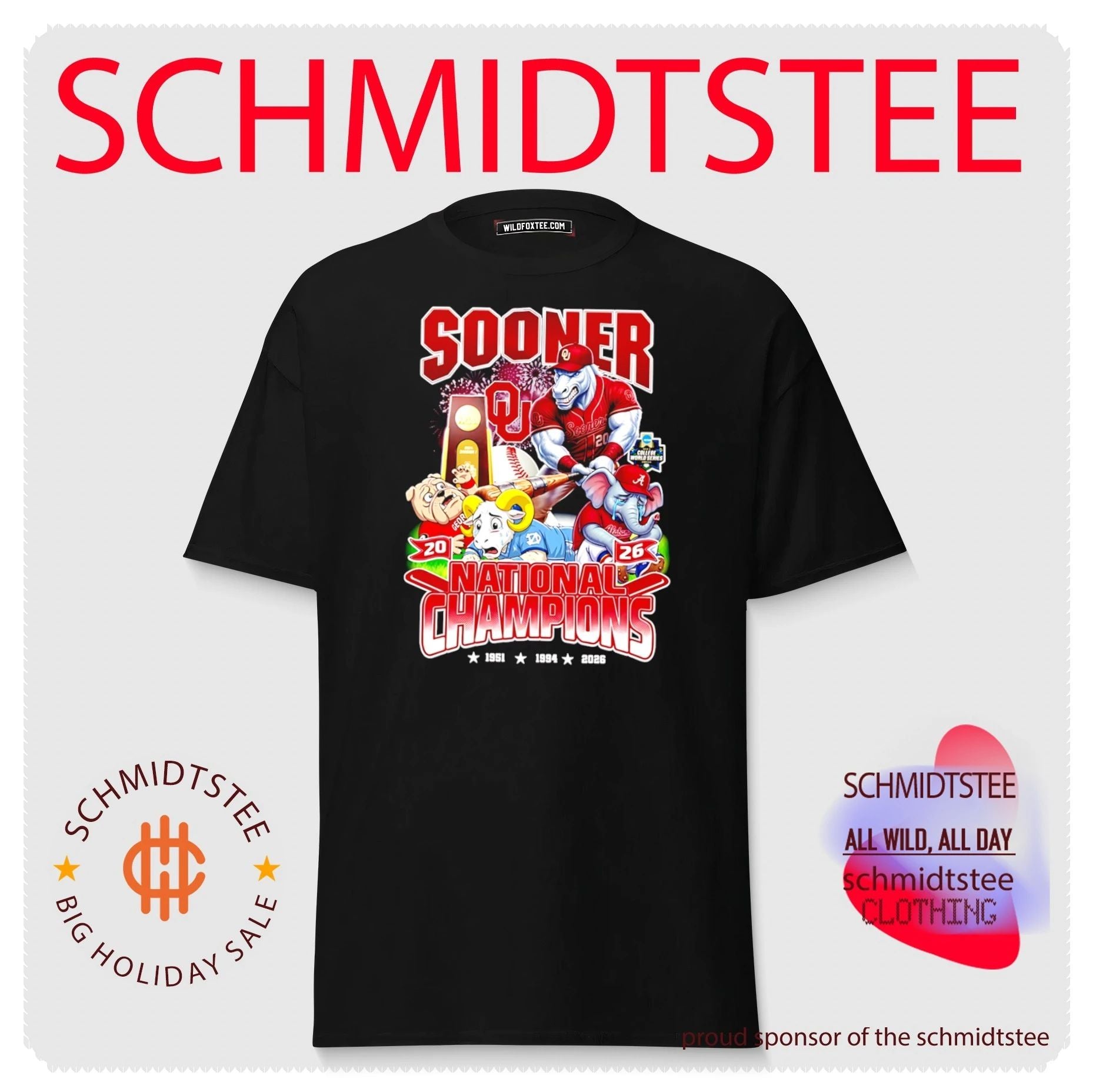 Oklahoma Sooners 3 Time 2026 National Champions shirt