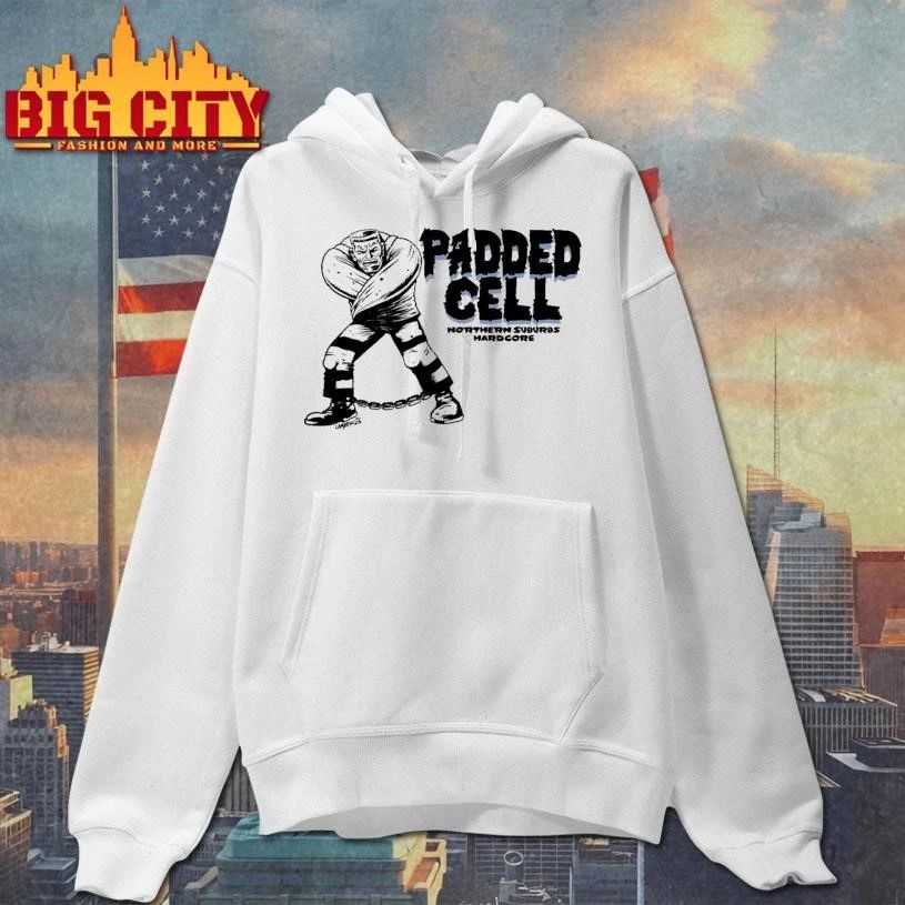Padded Cell Straitjacket Crazy Guy Northern Suburbs Hardcore Punk T Shirt