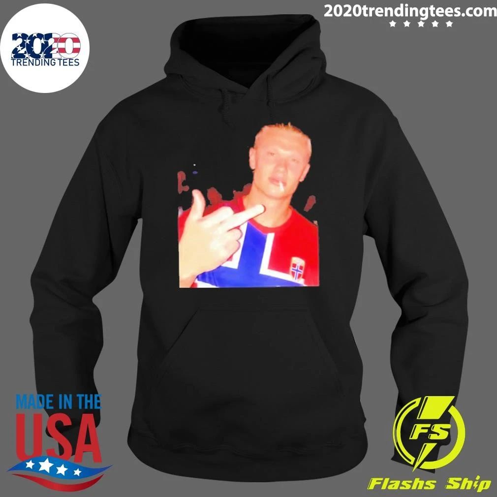 Erling Haaland Norway National Middle Finger Shirt
