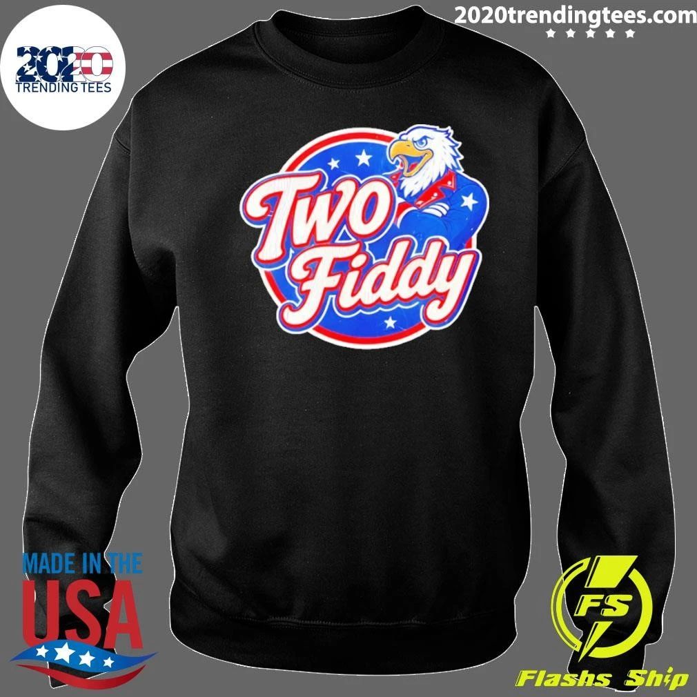 Eagle Mascot Two Fiddy Logo Design Patriotic Shirt