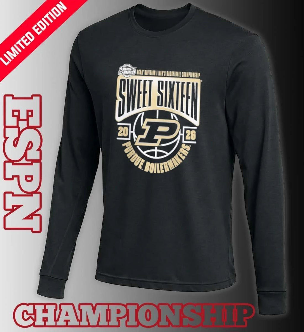 Purdue Boilermakers 2026 NCAA Men’s Basketball Tournament March Madness Sweet 16 T-Shirt