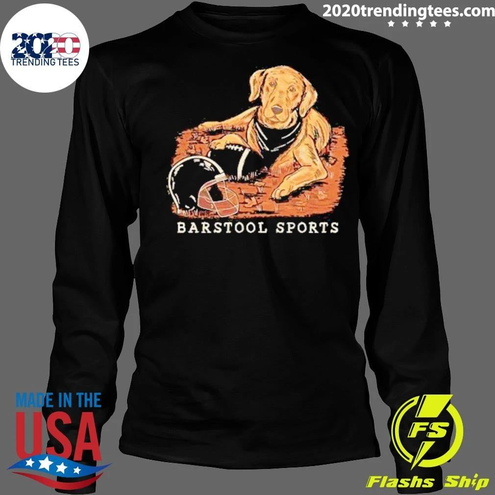 Barstool Fall Football Dog Tee Shirt