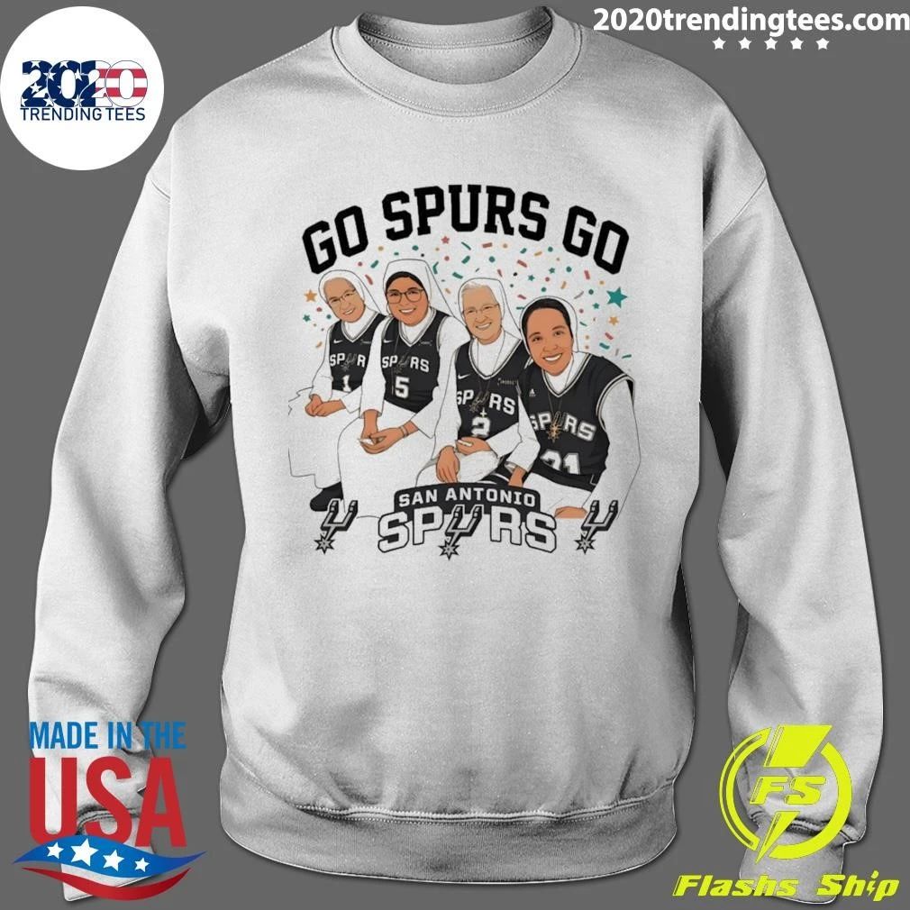 Nuns Cartoon Go Spurs Go San Antonio Spurs Basketball Nba 2026 Shirt