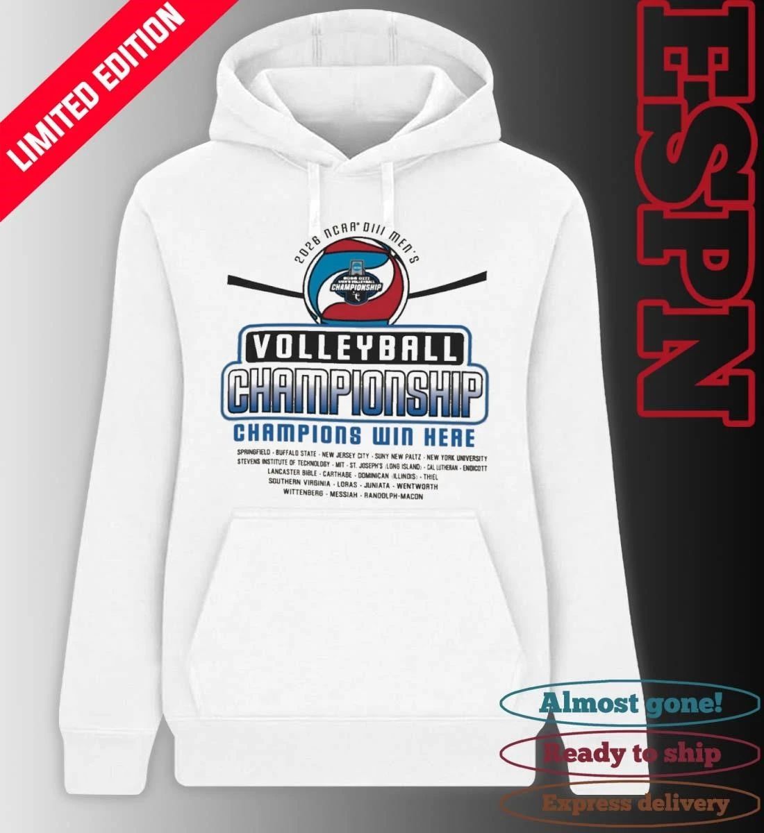 1st Round 2026 NCAA Division III Men’s Volleyball Championship T-Shirt