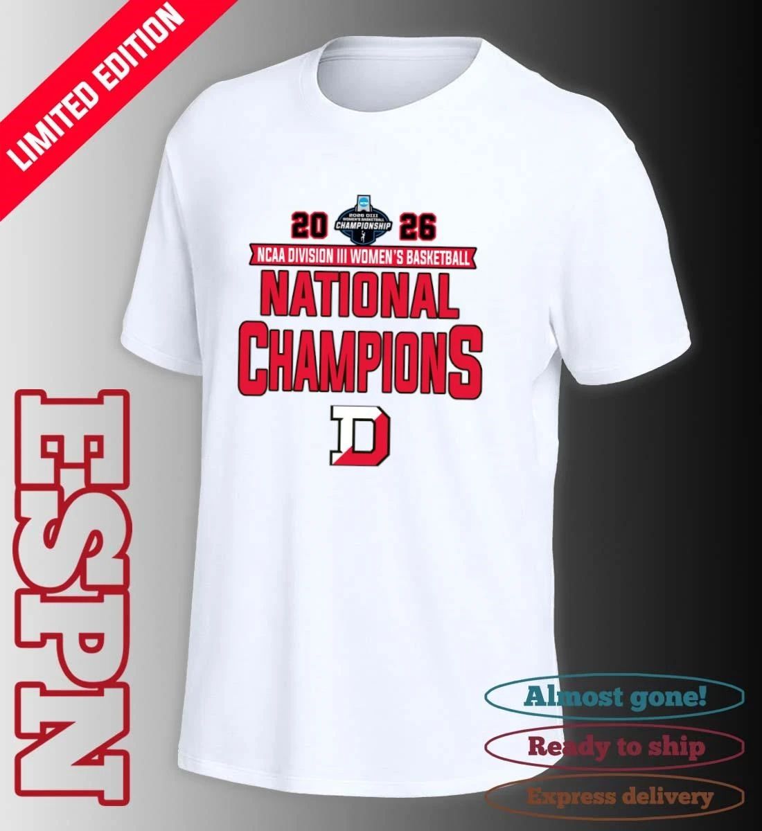 Denison Big Red 2026 NCAA Division III Women’s Basketball National Champions T-Shirt