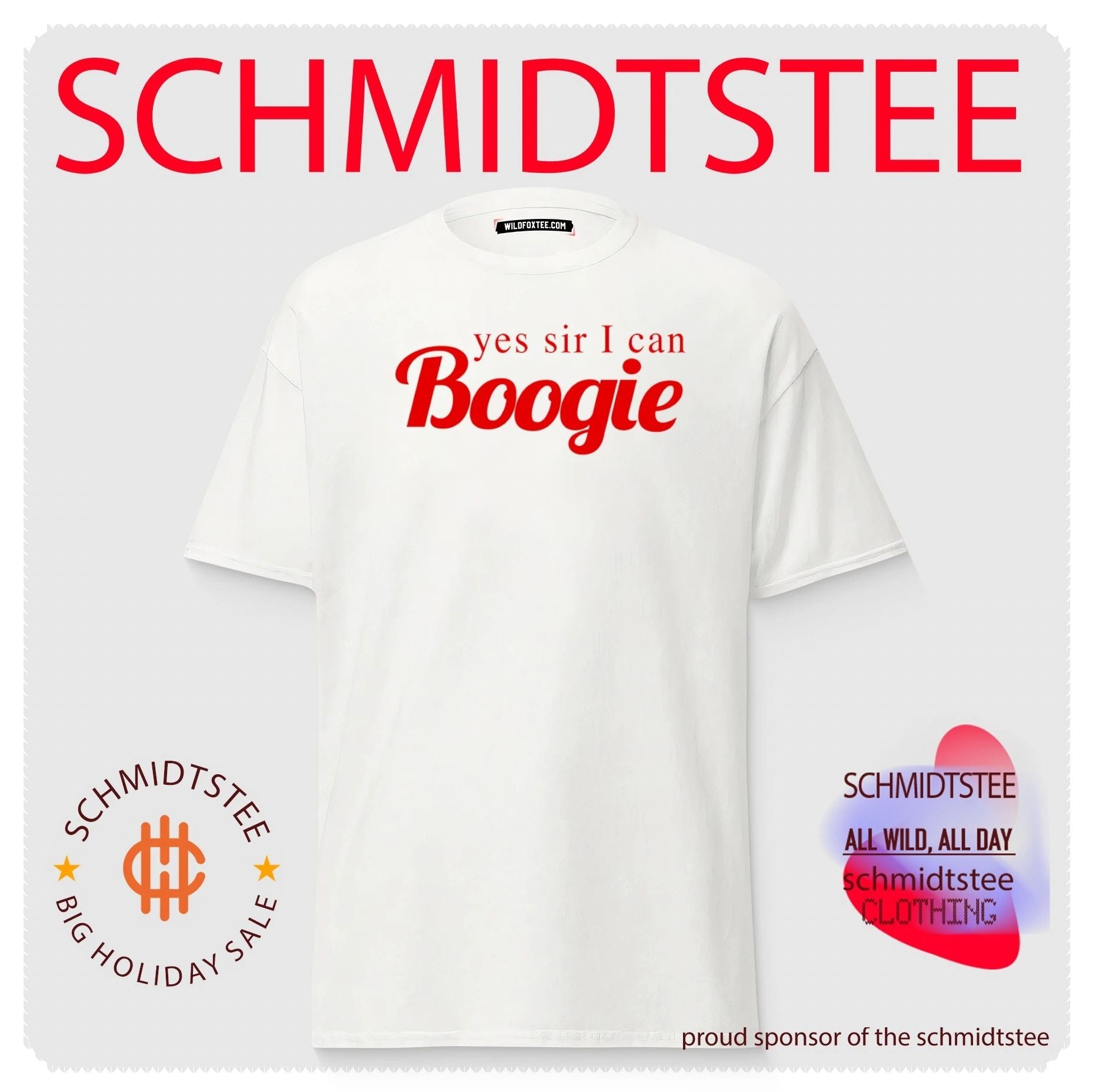 Yes Sir I Can Boogie Embroidered shirt