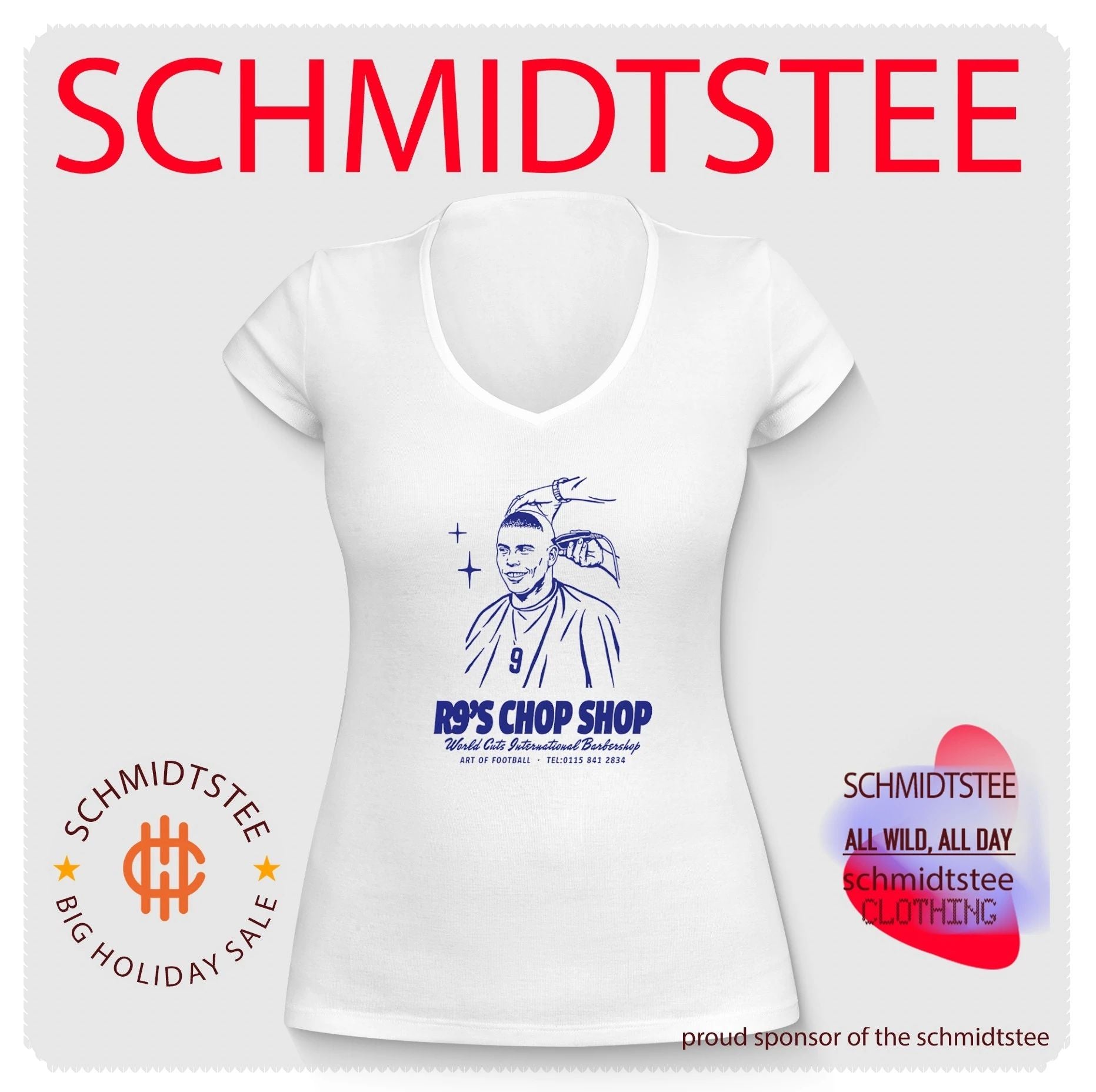 R9’s Chop Shop Ronaldo Brazil National Team Barbershop shirt
