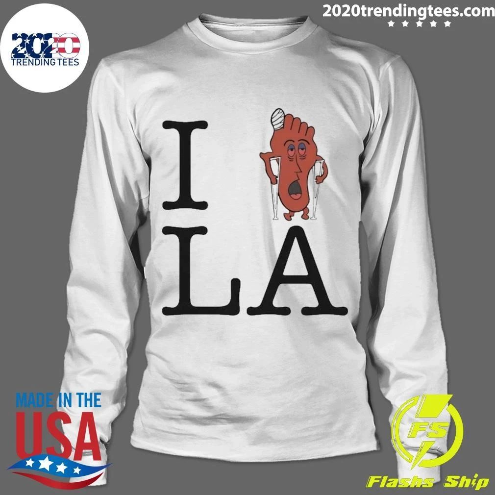 I love LA Silver Lake Sand Foot Parody Shirt