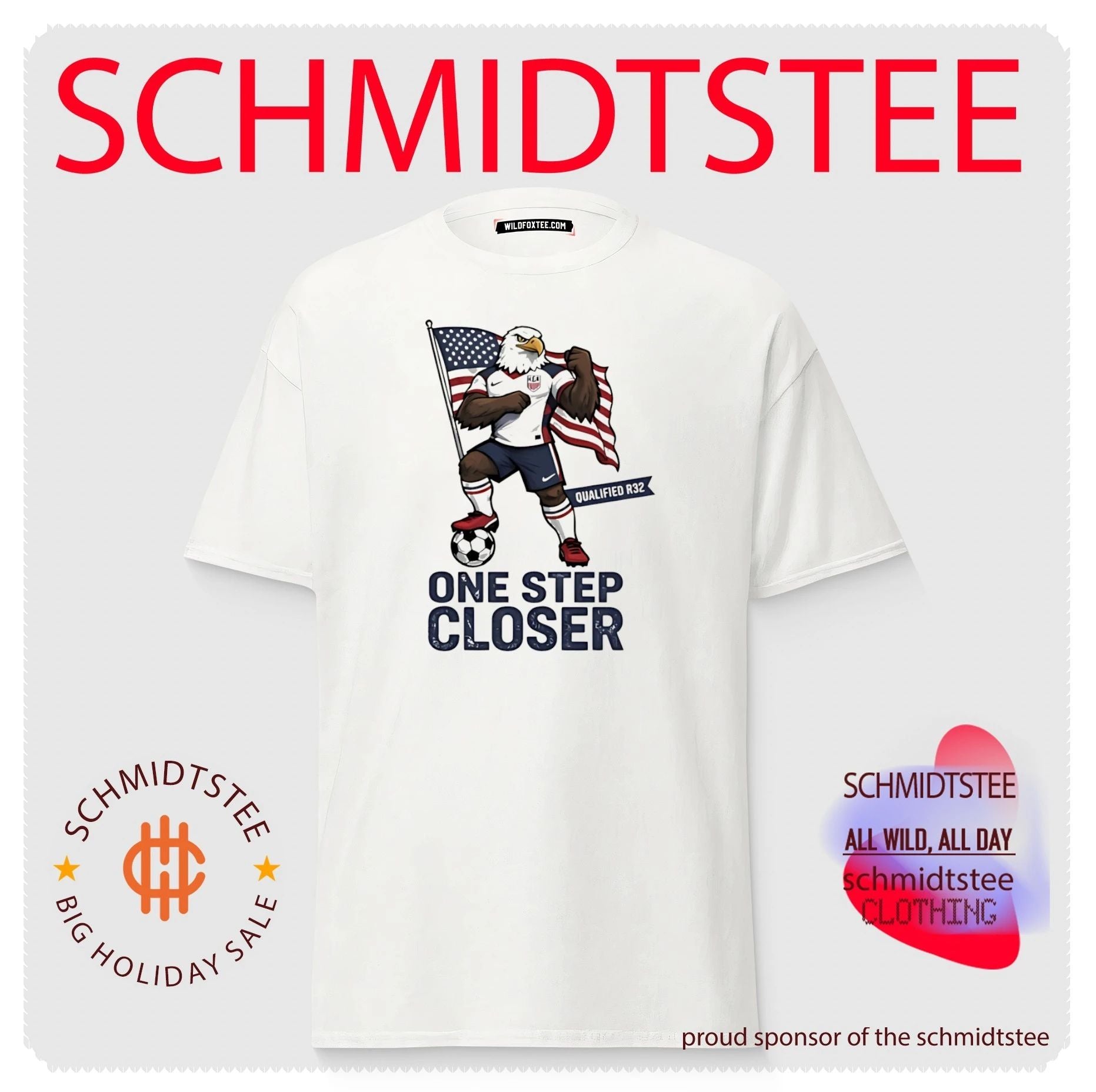 USA World Cup 2026 qualified round of 32 one step closer mascot shirt