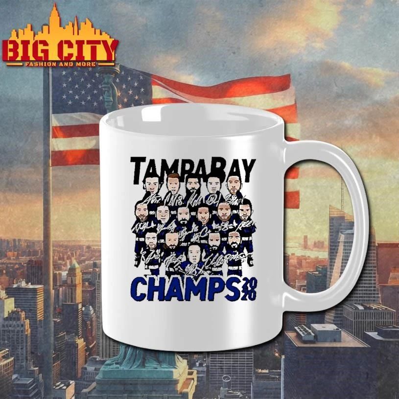 Tampa Bay Champs 2020 Illustration Hockey Team White Shirt