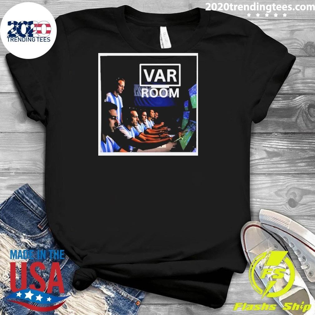 Var Room Argentina Soccer Football Referee Shirt