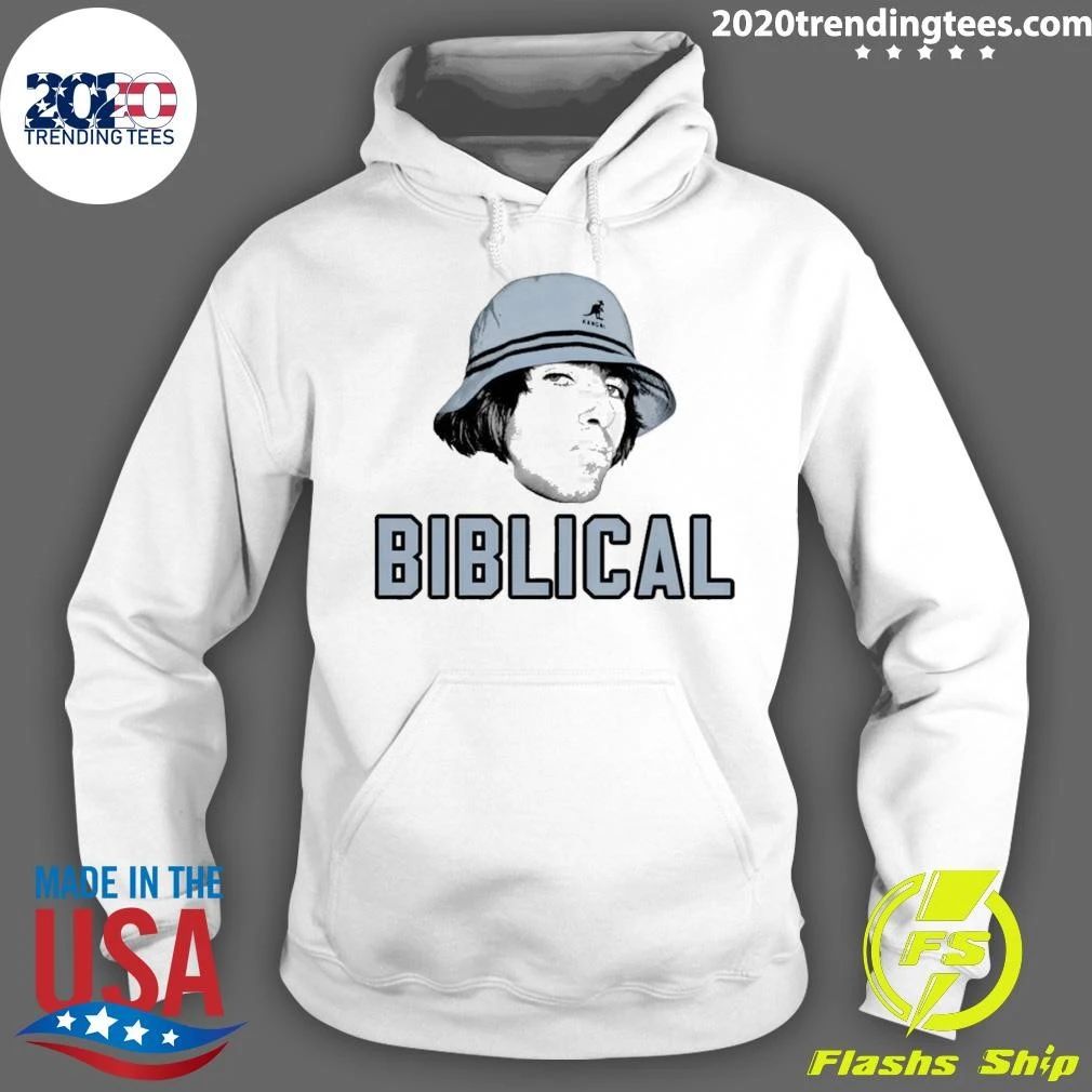Liam Gallagher Wearing Kangol Hat Biblical 2026 Shirt