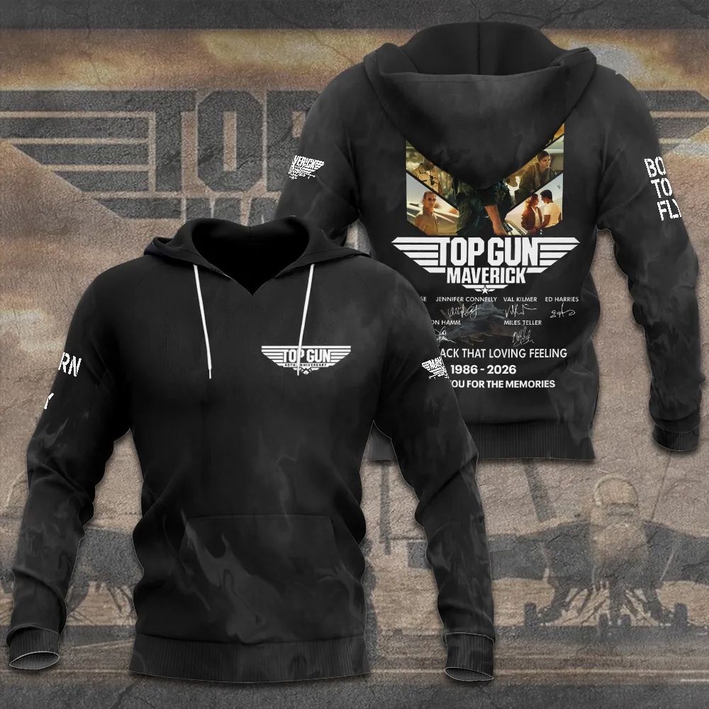 Gun Maverick 40th Anniversary Hoodie