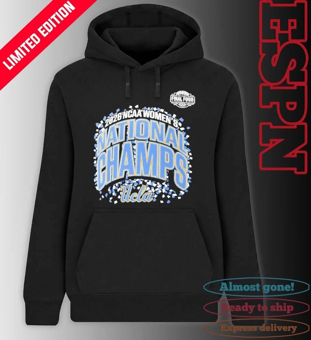 UCLA Bruins NCAA DI Women’s Basketball National Champions Confetti T-Shirt