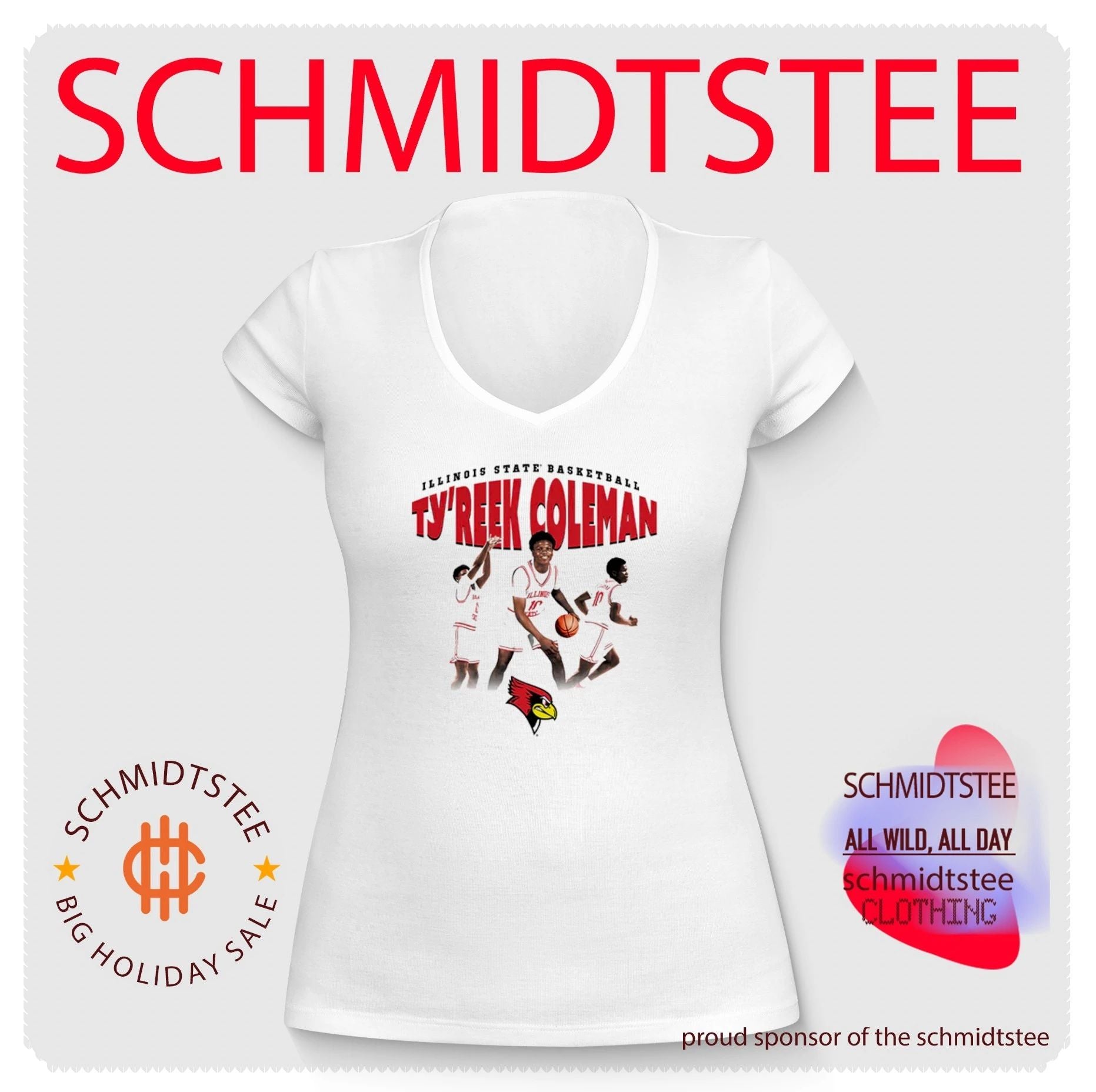 Ty’Reek Coleman Illinois State Redbirds Basketball shirt