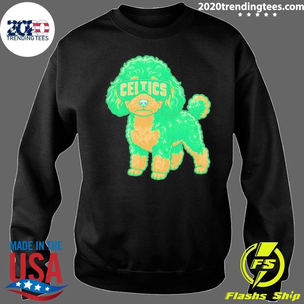 Boston Celtics Teacup Poodle Cartoon Shirt
