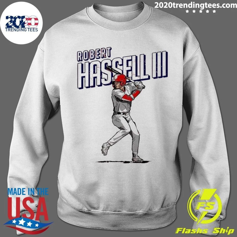 Washington Nationals Baseball Robert Hassell Iii Player Art Print Shirt