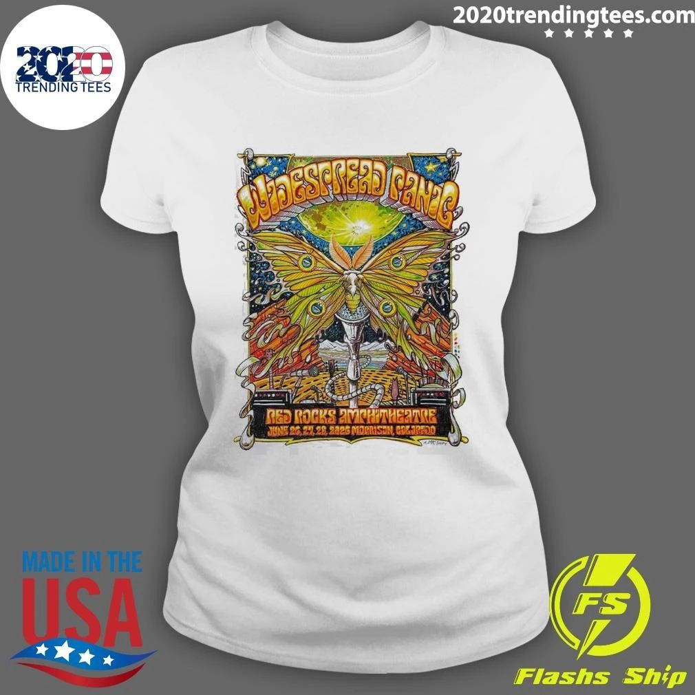 Widespread Panic Morrison Colorado At Red Rocks Amphitheatre From June 26 To 28 2026 Art By AJ Masthay Shirt