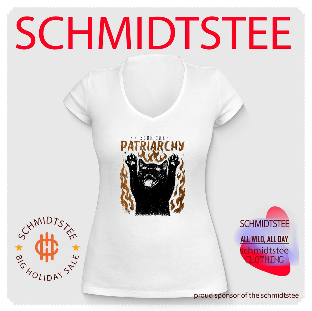 Burn the Patriarchy Feminism Cat feminist shirt